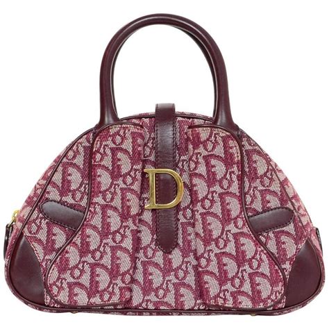 red dior monogram bag|christian Dior vintage bag.